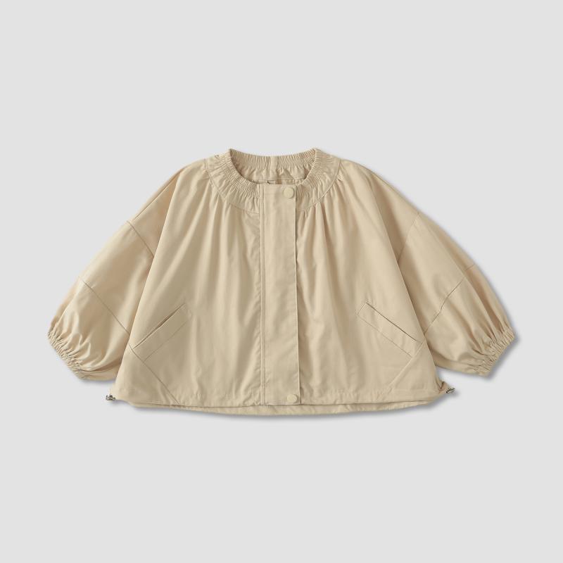 休闲日系春季外套宽松夹克女女童宝宝洋气儿童小女孩春装纯色衣服|undefined
