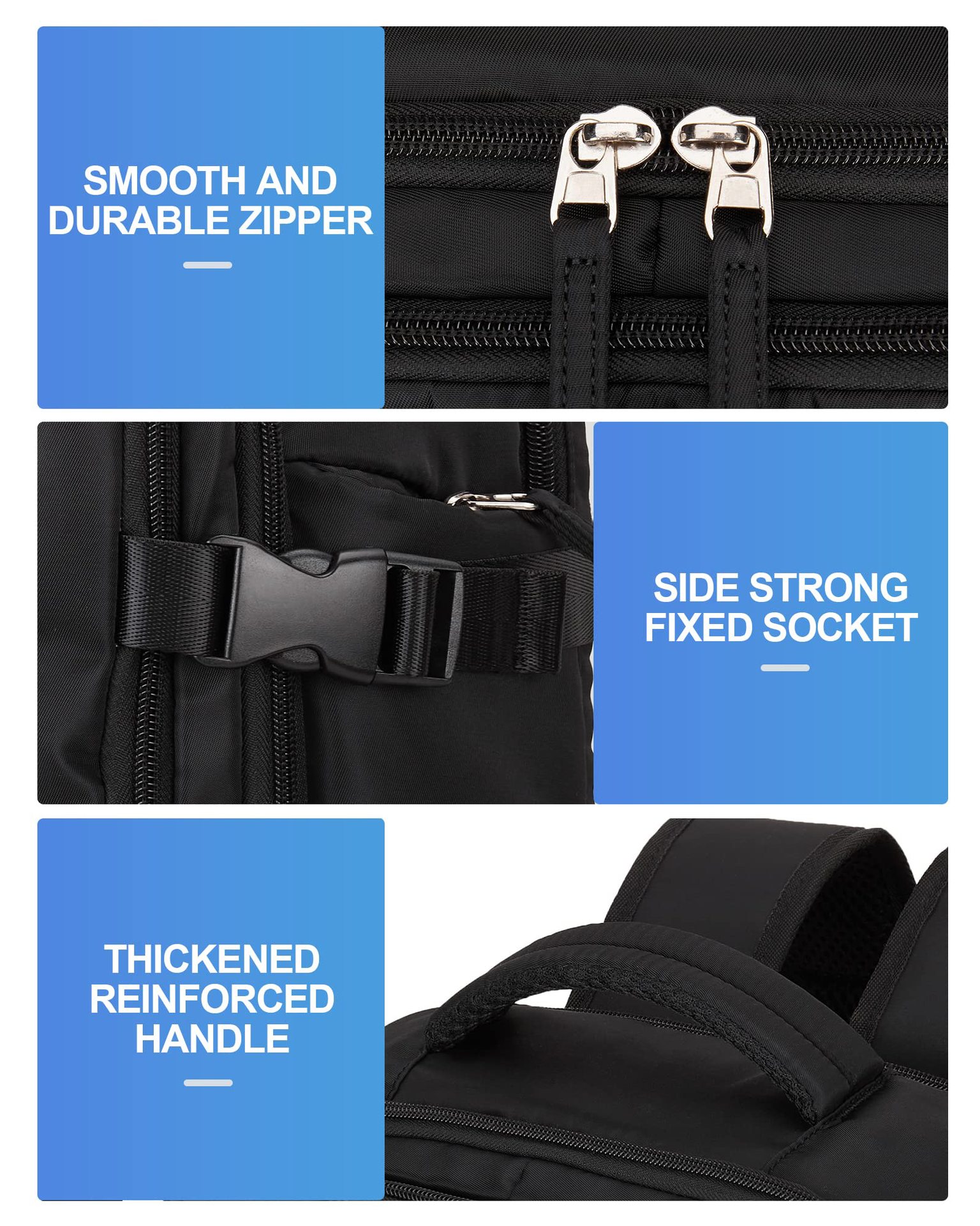 1875g Weight Nylon Lining Material Zipper Closure Type Double Shoulder Straps Strap Type Functional Backpack Bags Type Travel, Daily Occasion Nylon Material Women's Backpack Backpack Solid Color Pattern All Seasons Season Unisex Gender Streetwear Style Square Shape Solid Color Travel Daily Women's Backpack 26