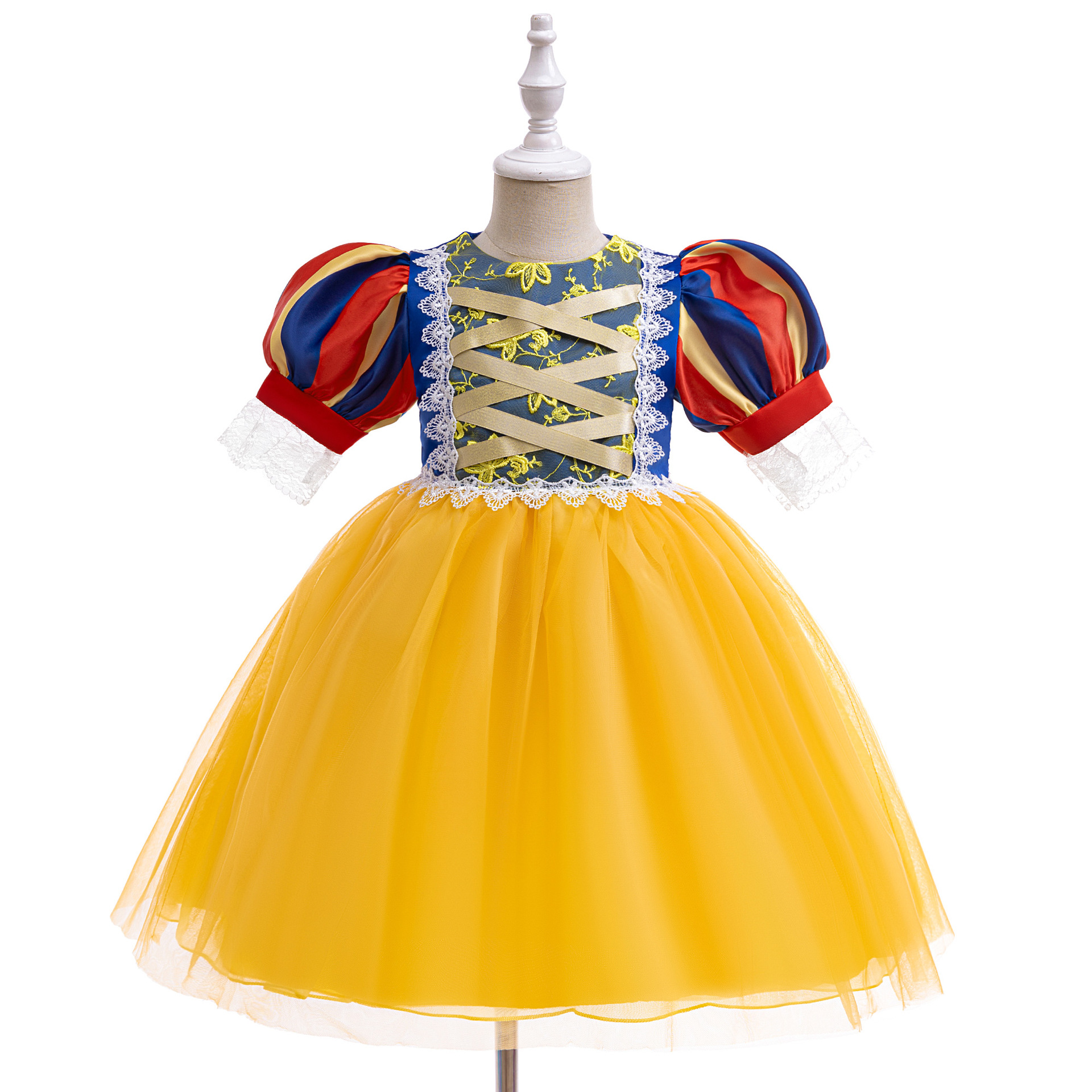 Halloween Dress Up Blancanieves vestido esponjoso vestido de fiesta de cosplay para niñas