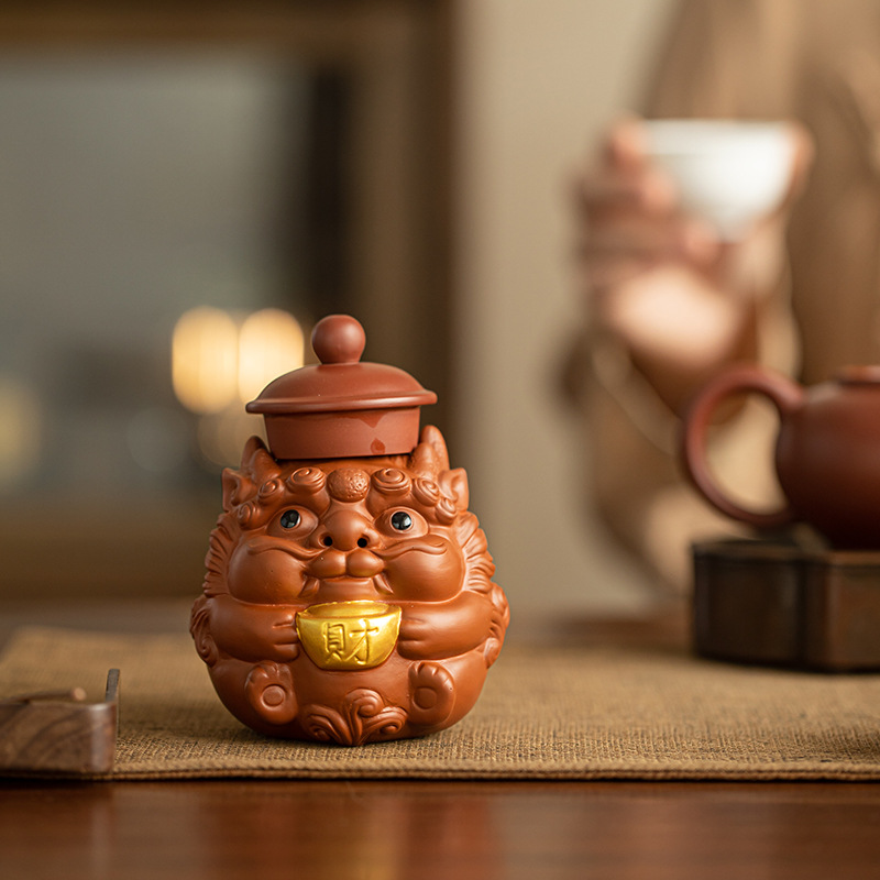 Фиолетовый песок Xiao Chao Cai Cai Cai Cai Cai Crafts Фиолетовый песок Ремесла Симпатичный чай чайный стол кунг-фу чайная церемония аксессуары