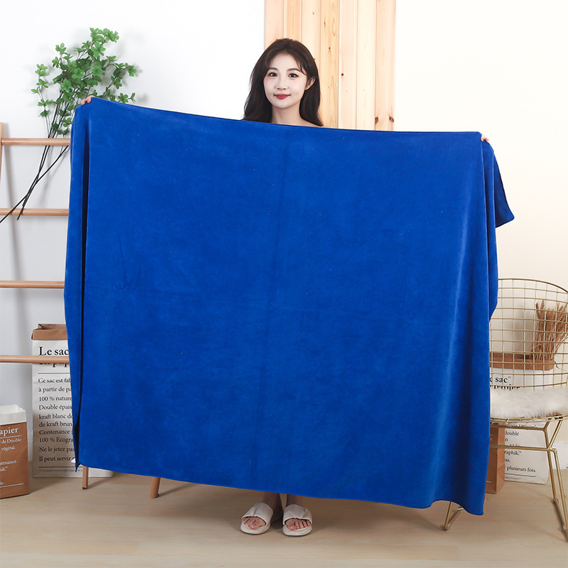 Bath Center and Beauty Salon Bed Towels, Soft Fiber, Thickened, Absorbent Bath Towels, Towels with Logo Engraved, Large Wrap Towels, Quick-Drying