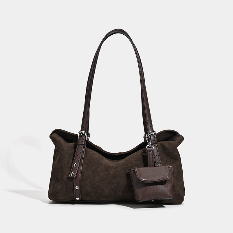 Original Design Retro Suede Pillow Bag for Women in Autumn and Winter Large-Capacity Commuter Shoulder Armpit Bag Versatile Crossbody Bag Original Design Retro Suede Pillow Bag for Women in Autumn and Winter Large-Capacity Commuter Shoulder Armpit Bag Versatile Crossbody Bag