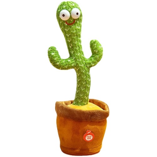 Repeat swinging cactus doll singing, dancing, talking, recording ornaments, funny and creative children's luminous toys