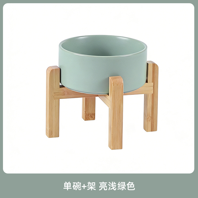 Comedero de Cerámica para Perros, Plato para Comida de Perros, Tazón para Gatos, Tazón Elevado para Gatos, Protección de la Columna Cervical, Antiderrames, Tazón Grande para Perros, Transfronterizo