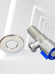 A5L304不鏽鋼三角閥家用冷熱水閥開關一進二出衛浴熱水器止水閥4