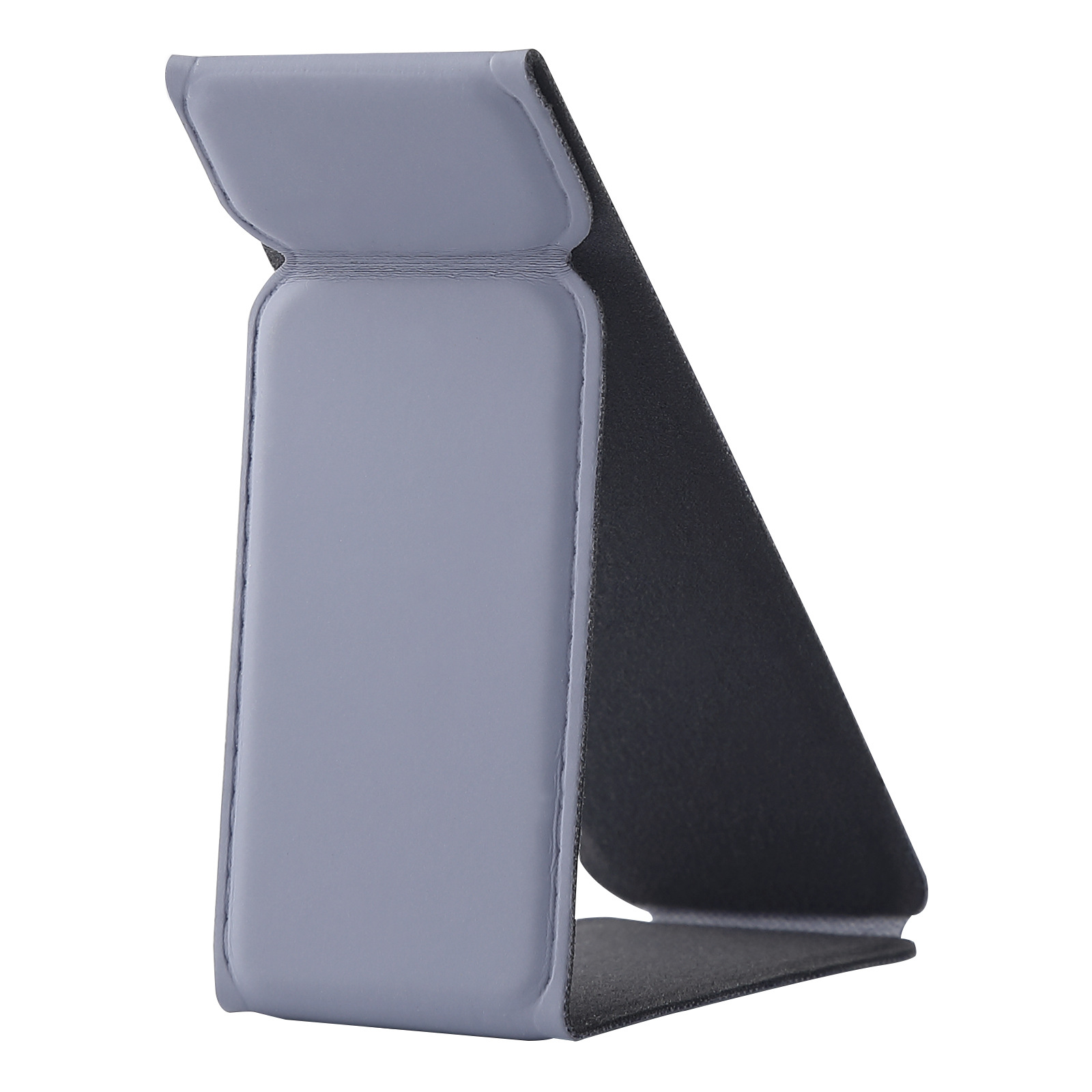 El soporte pequeño de pasta versátil es adecuado para todos los modelos de teléfonos móviles. Soporte de teléfono móvil de cuero PU con patrón de manzana magnético plegable