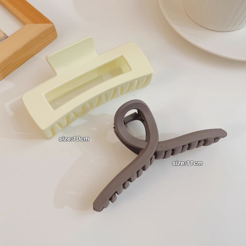 Horquilla de acrílico de las mujeres cuchara trasera updo clip de pelo grande celebridad de Internet elegante tiburón clip tocado simple horquilla