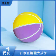 小篮球6cm迷你橡胶摆件球感训练球解压mini空心弹力球一件代发