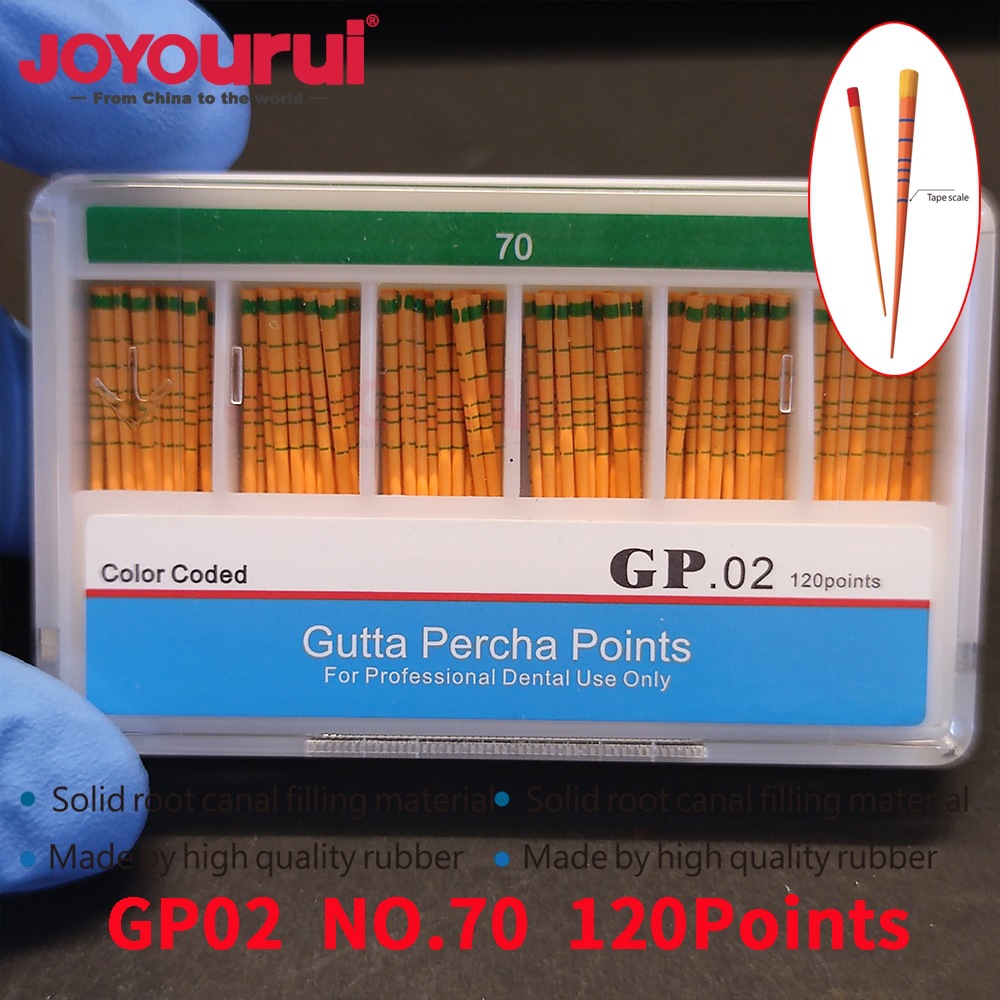 Dental con escala punta de papel F1F2F3 punta de papel GP punta de papel mixto 06 / 04 / 02 cono