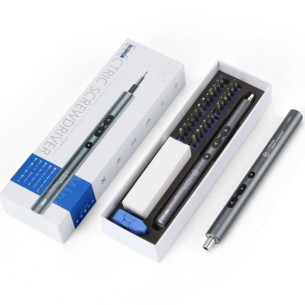 Juego de destornilladores eléctricos de precisión multifuncionales de gran par, carga de batería pequeña y duradera para el hogar transfronterizo 51 en 1