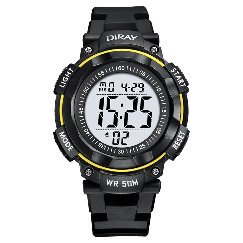 Dirui Shishang reloj electrónico multifuncional de moda para hombres deportes al aire libre impermeable LED luminoso reloj transfronterizo 306