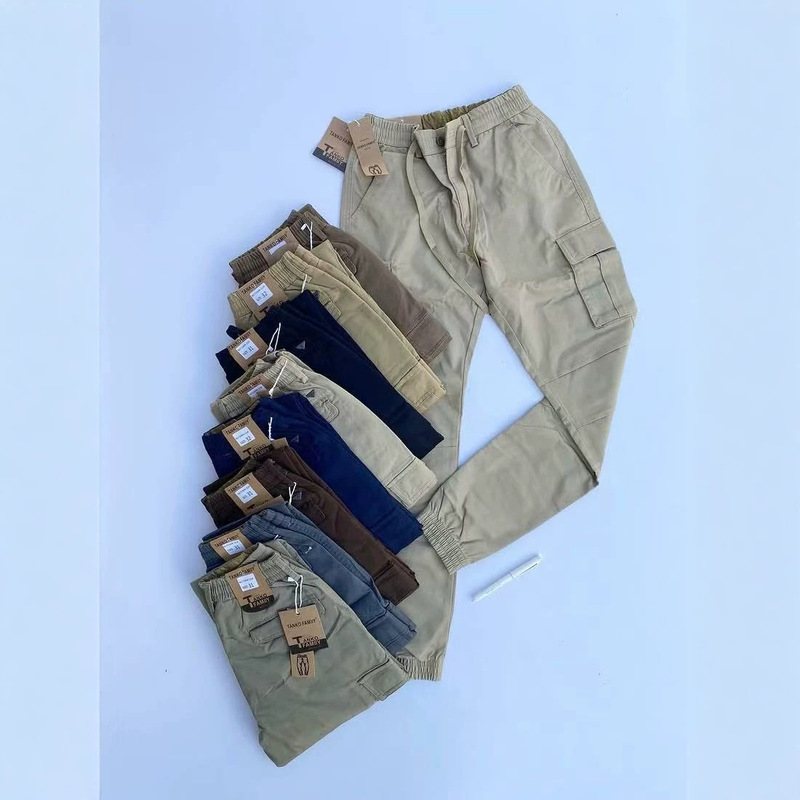 cargo pants wholesale men's long pants work pants multi-pocket casual pants wholesale joggers