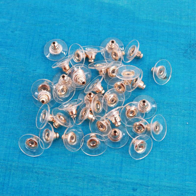 金色飞盘耳塞饰品配件包装金色银色透明耳堵耳饰耳钉包装大量现货