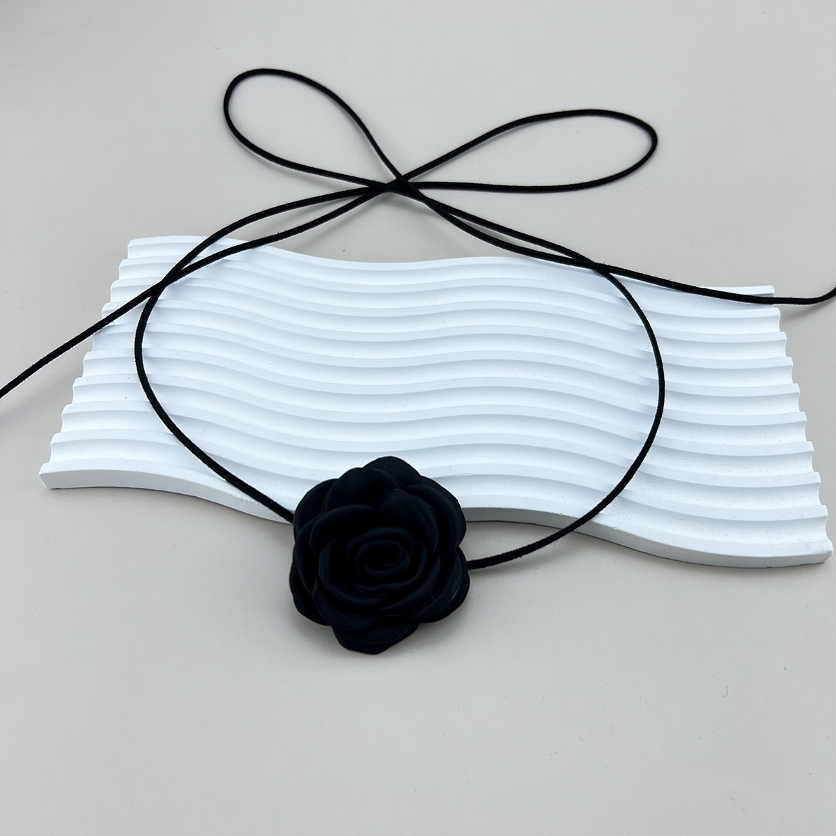 5g Weight Choker Classification Cloth Chain Material 1 Piece Quantity Holiday, Daily Occasion Gauze Material Flower Pattern Women's Gender Elegant Style Elegant Flower Gauze Choker Wholesale 4