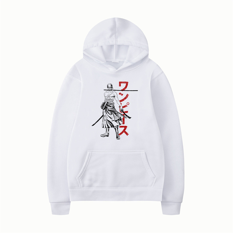 Autumn and Winter New Candy Color Couple Wear Loronoa Solon Roronoa Zoro Loose Pullover Sweat