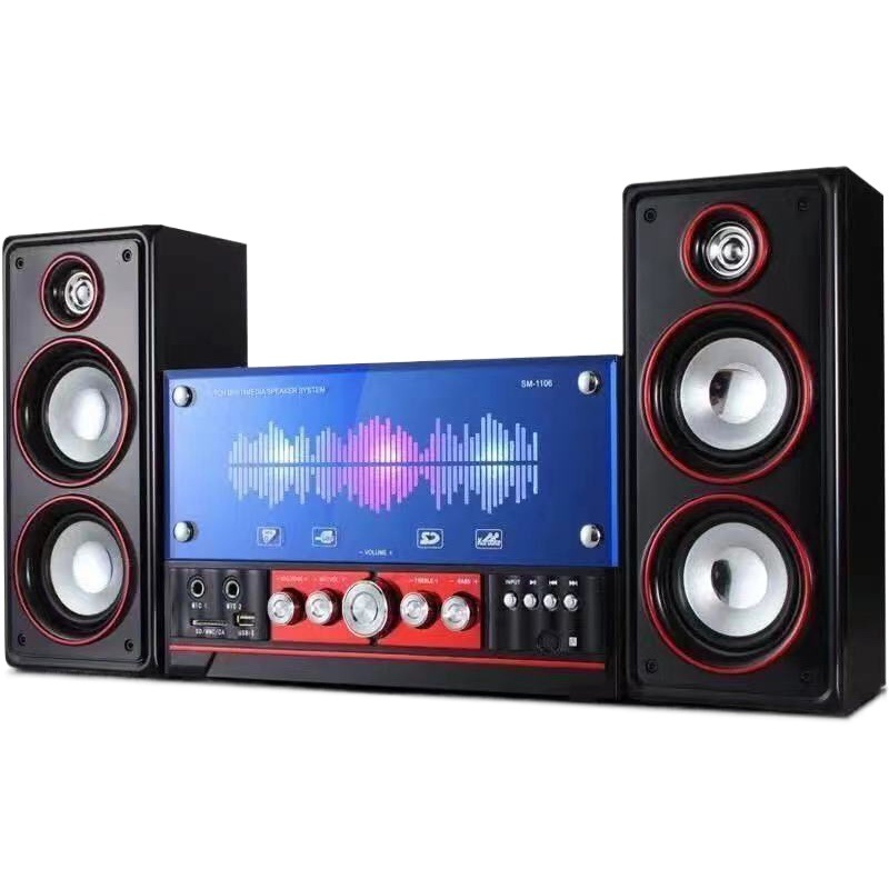 Sistema de audio para cine en casa, subwoofer 4 pulgadas, Bluetooth, sonido potente