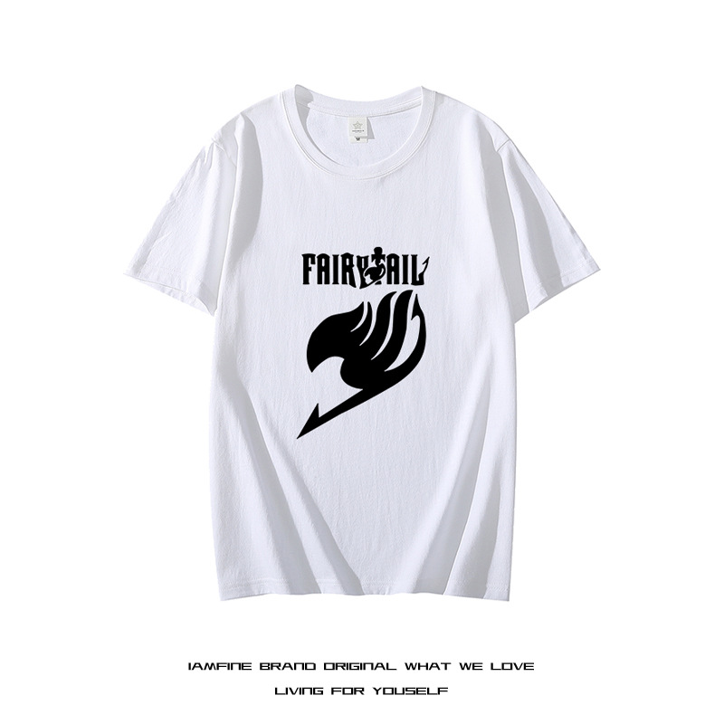 动漫妖精的尾巴周边短袖T恤fairy tail 公会二次元动漫衣服棉夏