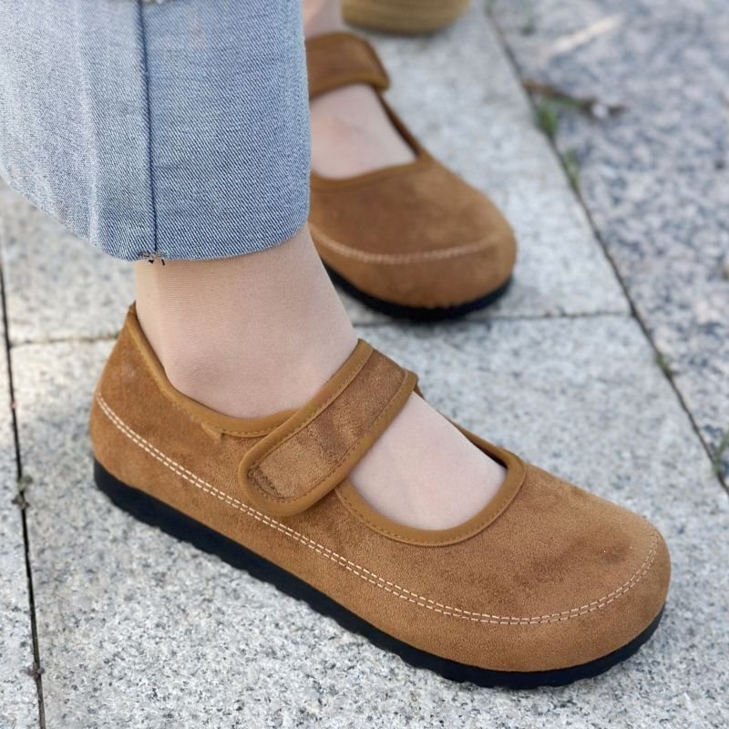 Popular Velcro Beanie Soft Sole Mom Shoes Birkenstock Shoes for Women 2026 New Spring and Autumn Mary Jane Shoes for Women Popular Velcro Beanie Soft Sole Mom Shoes Birkenstock Shoes for Women 2026 New Spring and Autumn Mary Jane Shoes for Women