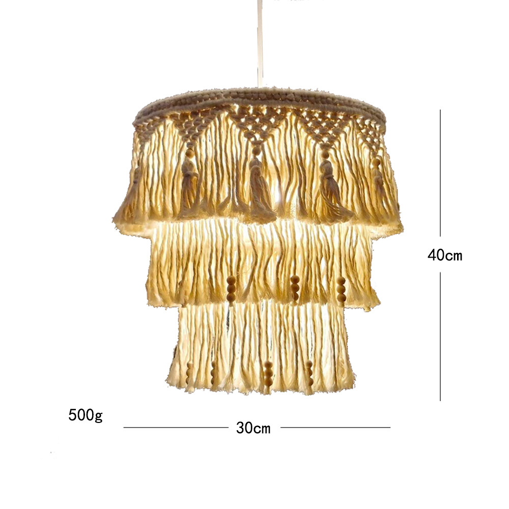 Macrame Hanging Lamp Image 3