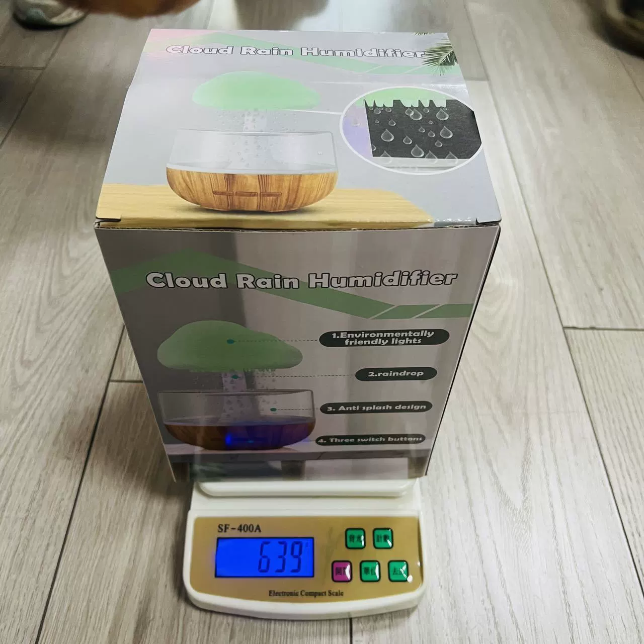 Creative humidifier, ultrasonic aroma diffuser, oil, lights, gradient