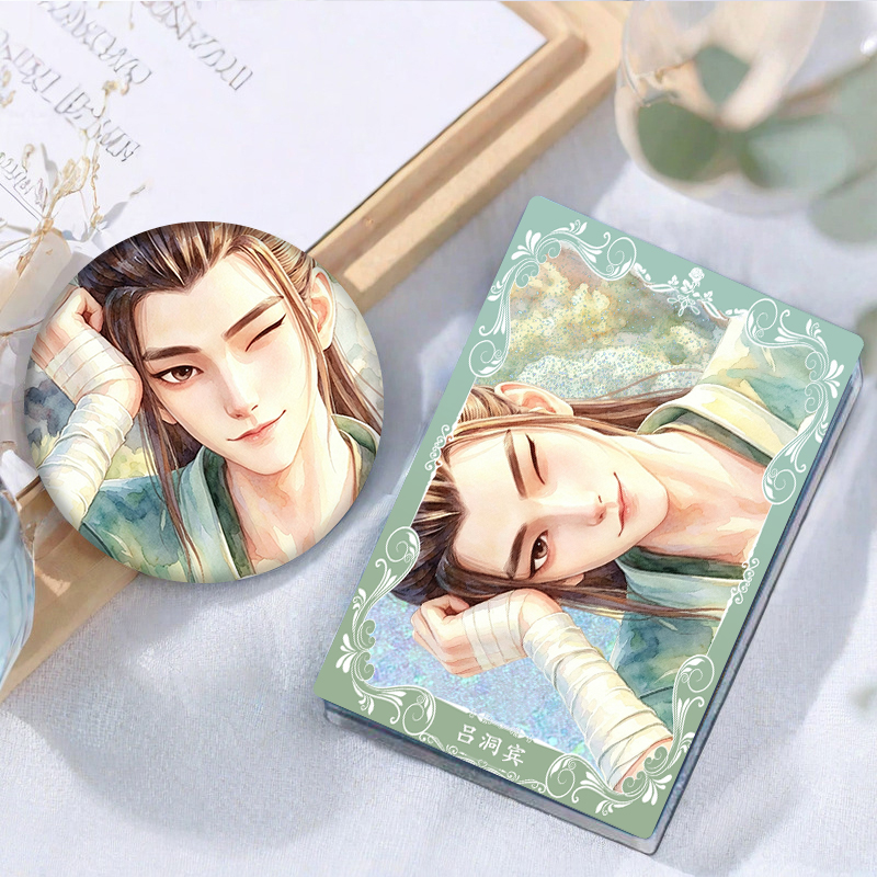 Factory-customized Lü Dongbin quicksand acrylic brick standee, a collectible item, perfect as a student birthday gift