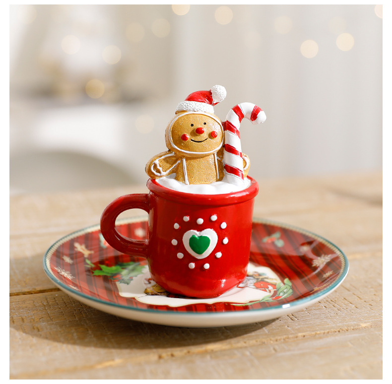 Santa Claus Resin Figurine – Handcrafted Christmas Decoration, Festive Tabletop Display & Gift For Home/Office (Set Of 3, 10cm Tall)​_voghion.com