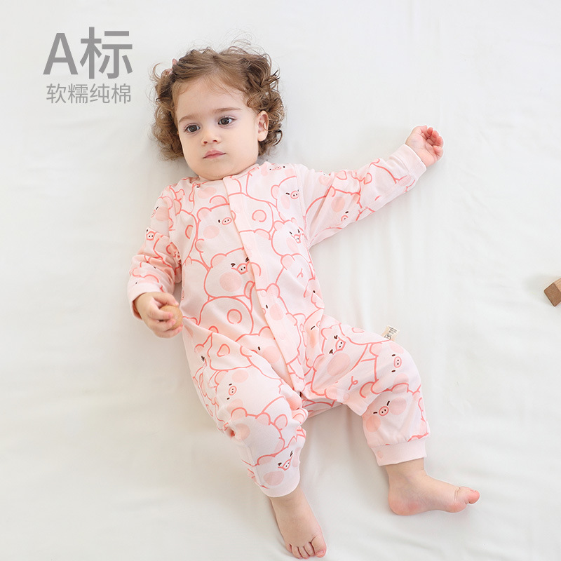 雲柔棉嬰兒連體衣a類純棉無骨新生兒衣服嬰童裝全棉春秋家居服