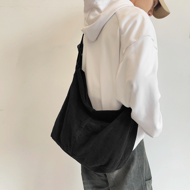 Bolso femenino 2024 nuevo estilo literario japonés bolso de lona de gran capacidad bolso de estudiante de estilo perezoso simple y versátil