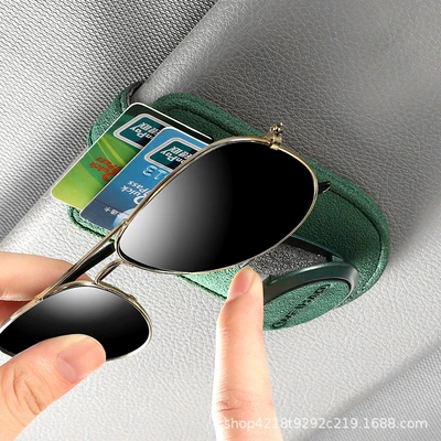 Suede Sunglasses Glasses Clip — Car Glasses Clip/Bill Clip