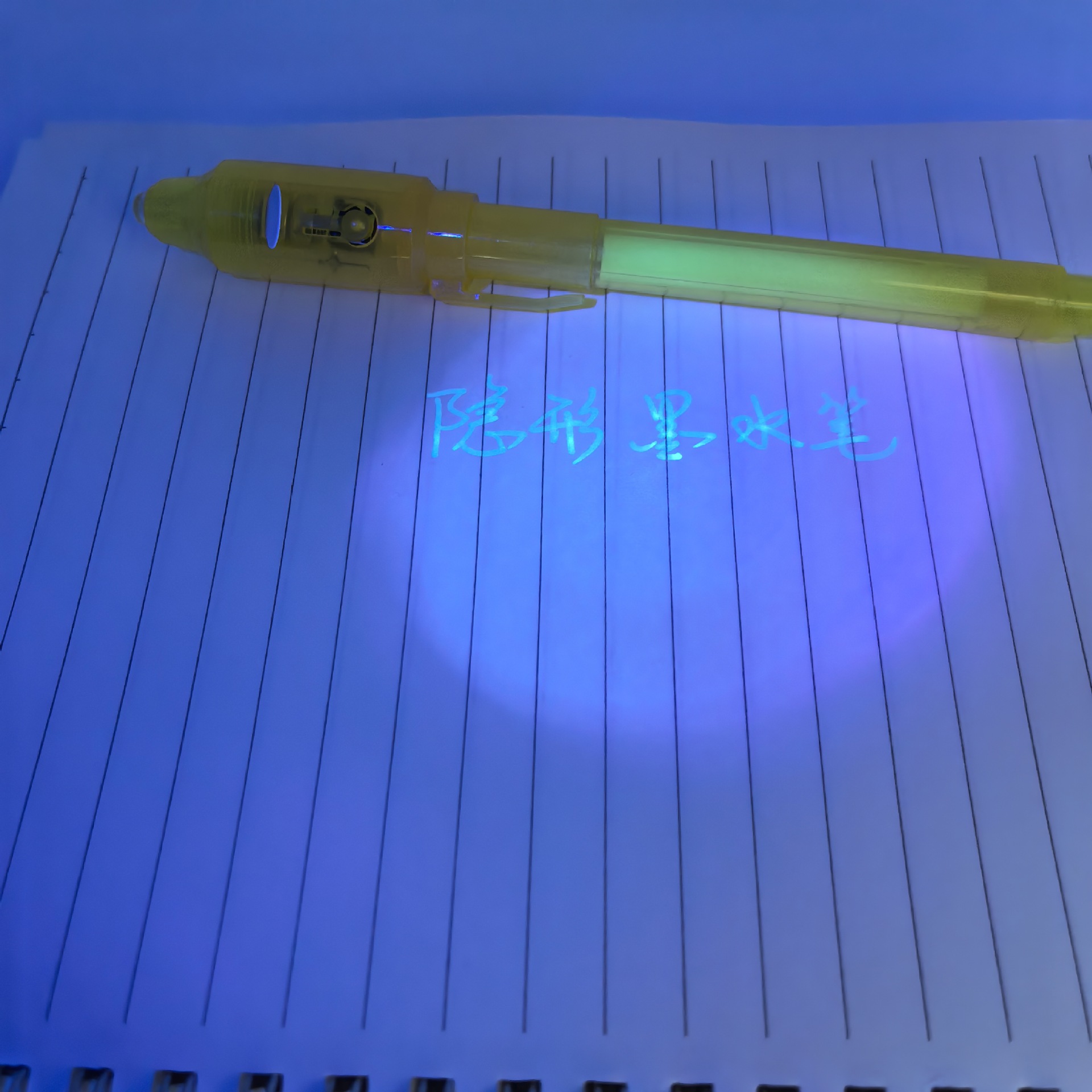 Lámpara LED luminosa UV transparente multifuncional lápiz mágico publicitario regalo luminoso resaltador al por mayor