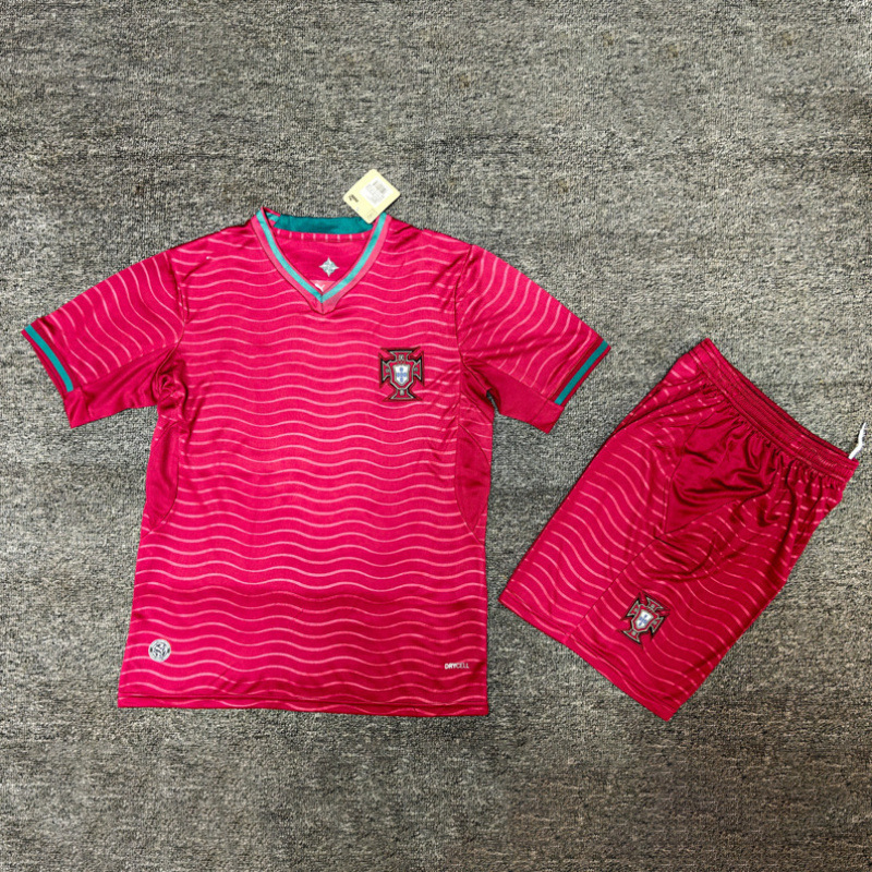 2026 Copa del Mundo de fútbol infantil trajes de mangas cortas pantalones cortos Argentina Alemania Francia niños y niñas secos rápidos image 2