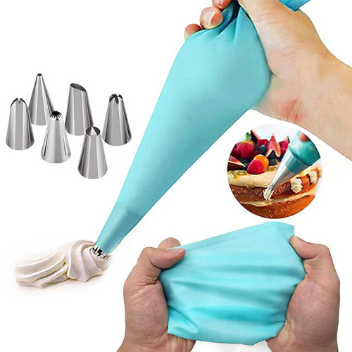 26-piece set stainless steel cake frosting tips and frosting bags for cake decoration, baking tools set