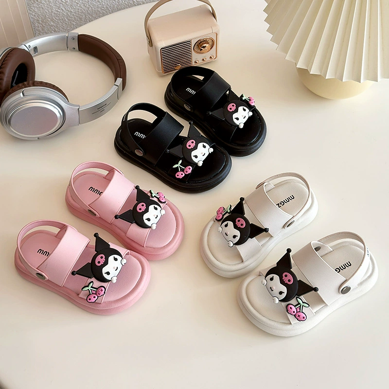 Корейская мультяшная детская сандалия на мягкой подошве детская ходкоходная обувь 2025 лето новый мальчик девочка пляжная обувь оптом
