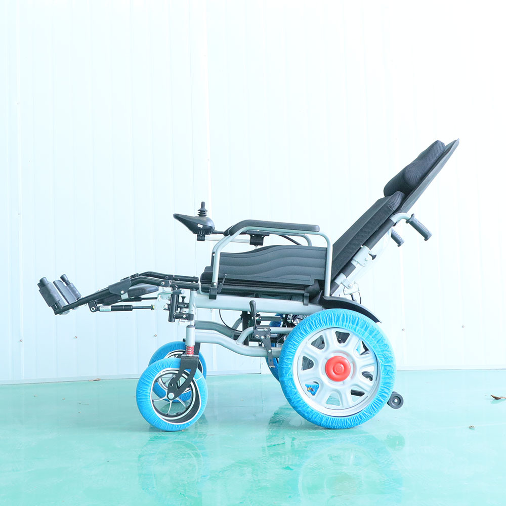 Reclining Electric Wheelchair, Intelligent Fully Automatic Folding Electric Wheelchair for the Elderly and Disabled, Mobility Scooter for the Elderly