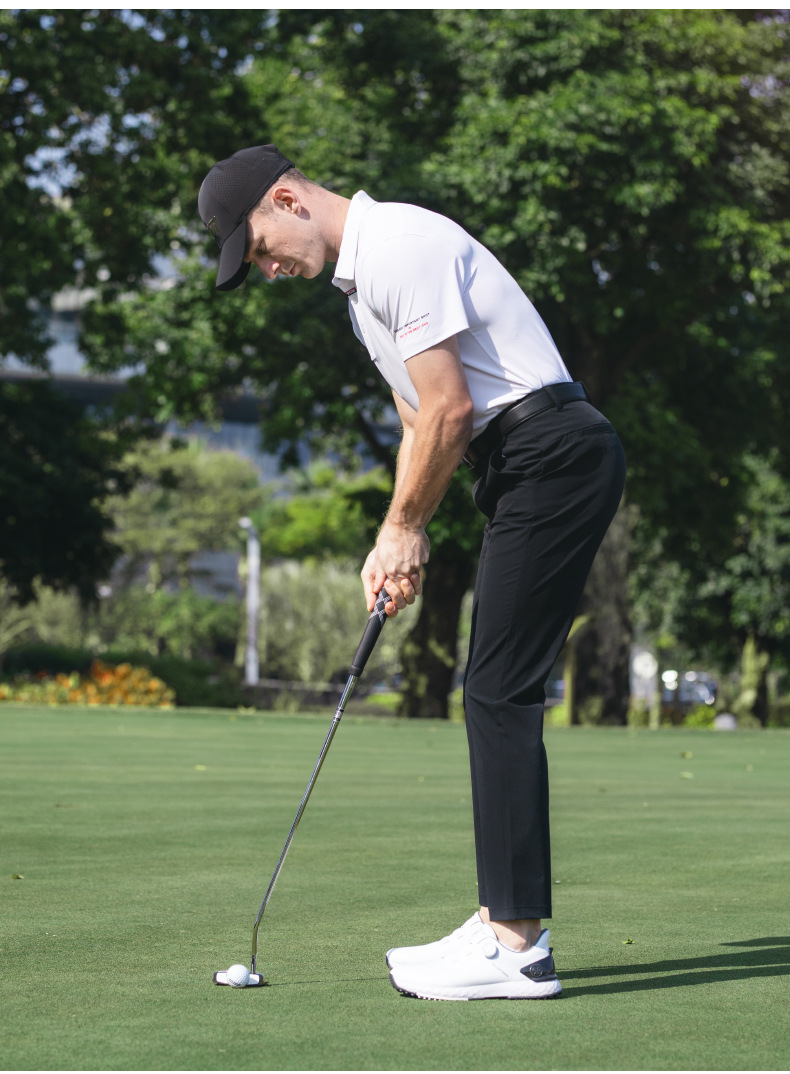 Áo polo nam golf PGM tay ngắn thấm hút nhanh khô — KUZ200-Quần trắng [Thắt lưng cao su/Găng tay dính Velcro], KUZ200-Quần tây màu xám nhạt [thắt lưng cao su/găng tay dính Velcro], KUZ200-Quần đen [thắt lưng cao su/găng tay dính], YF769-tay ngắn màu xanh hải quân chi tiết 14