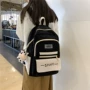 中学生撞色学院风森系女背包