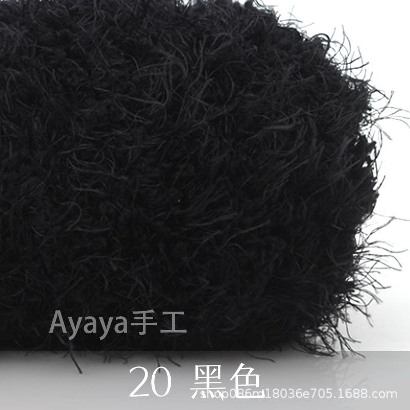 Suministro directo de fábrica 15mm de lana larga felpa trenzado palo súper grueso súper denso hecho a mano DIY pequeño perro de leche Raíz de pelo