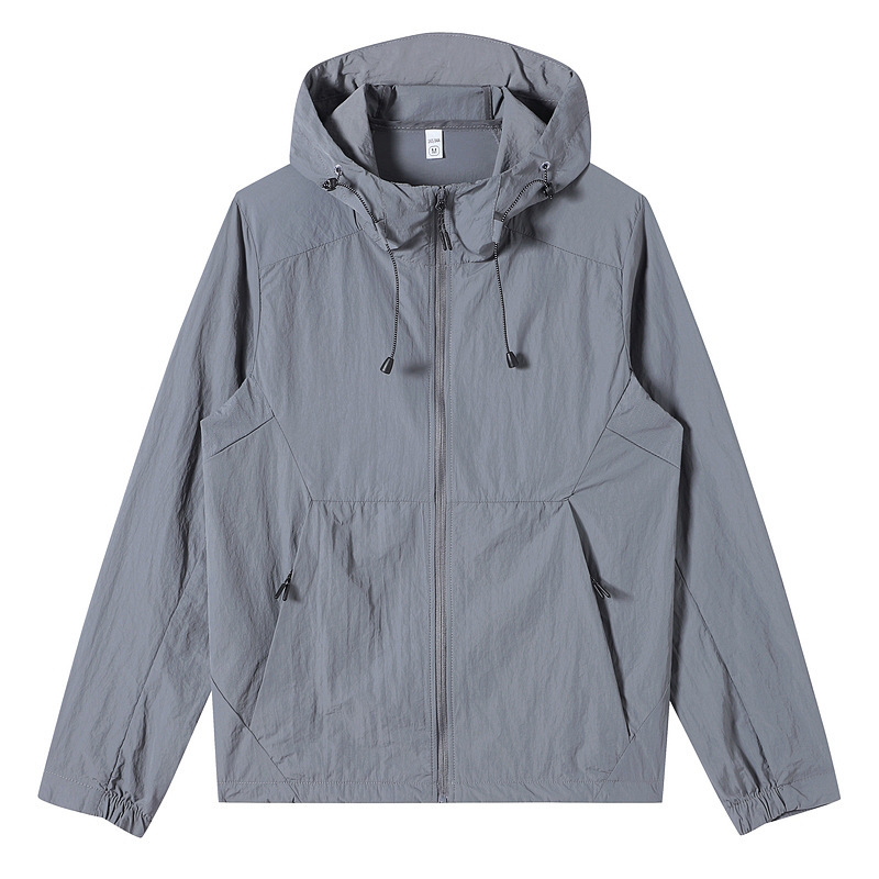 New Mountain-Style Woven Sun Protection Clothing for Men, Breathable, Waterproof, Anti-Uv, Ice-Feel, Group Purchase Sun Protection Clothing for Men, Cross-Border