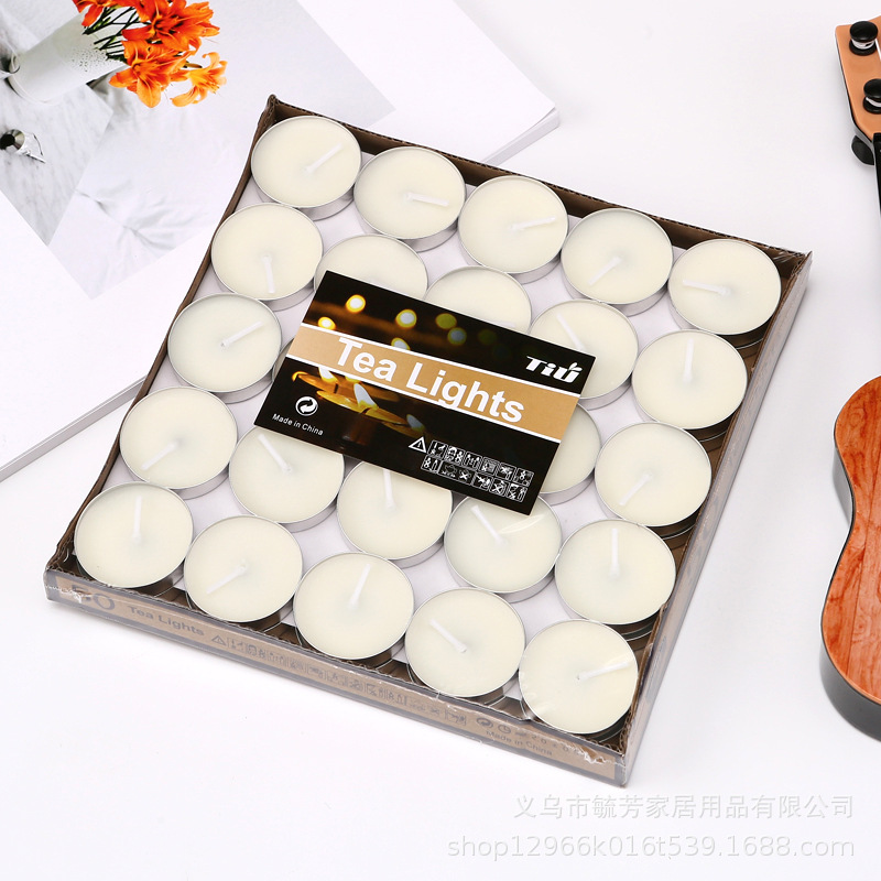 Velas de aromaterapia sin humo Día de San Valentín Imagen de péndulo romántico Fragancia redonda 5g 50 piezas Té caliente Cera de té al por mayor