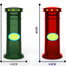 存钱罐仿真邮筒模型全合金复古信箱创意家居办公金属摆件玩具礼物