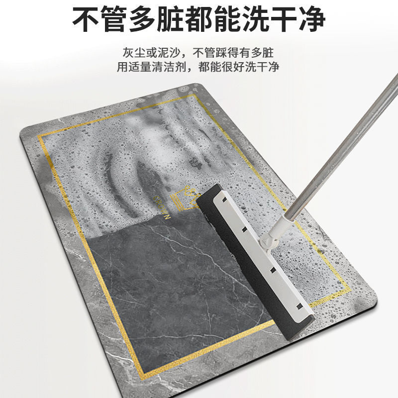加厚硅藻泥厨房专用地垫防水防油防滑吸水垫耐脏地毯易清洗防滑垫|undefined