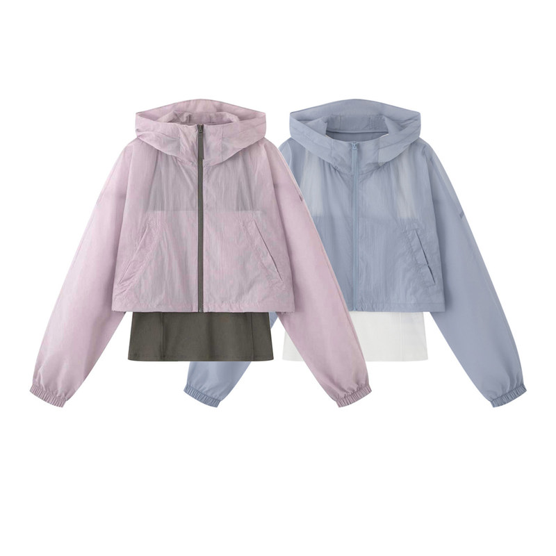 2026 Summer New Fashion Versatile Casual Lightweight Sun Protection Clothing Two-Piece Hooded Short Jacket for Women A3Blg2183 2026 Summer New Fashion Versatile Casual Lightweight Sun Protection Clothing Two-Piece Hooded Short Jacket for Women A3Blg2183