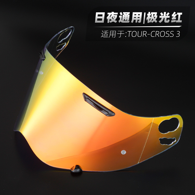 Motuoche – Dəbilqə (Kaska) aksesuarları Visor for - cross3-aurora-red-lens
