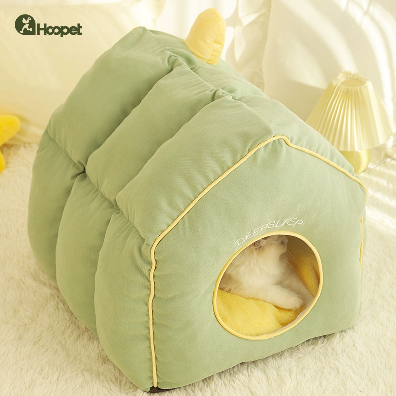 Кошачье гнездо, теплое зимой, закрытое гнездо для домашних животных, будка, зимний спальный мешок для кошек, кошачий домик, осенний и зимний кошачий домик