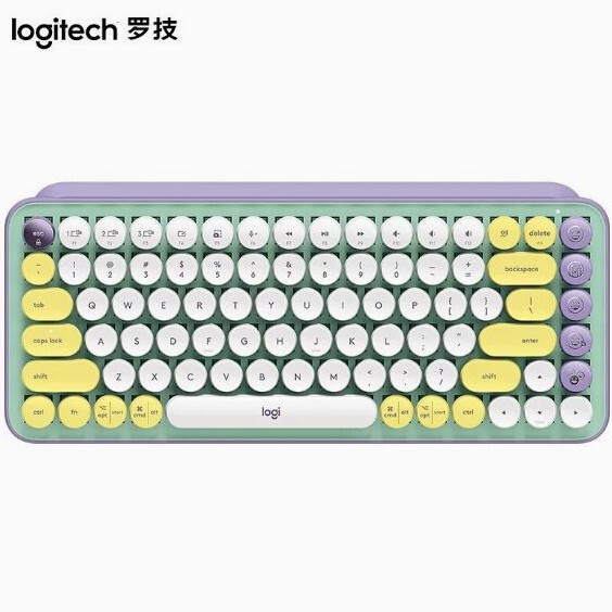 Compatible with Logitech POP KEYS wireless Bluetooth mechanical keyboard, tea switch bubble retro punk keyboard, cute Compatible with Logitech POP KEYS wireless Bluetooth mechanical keyboard, tea switch bubble retro punk keyboard, cute