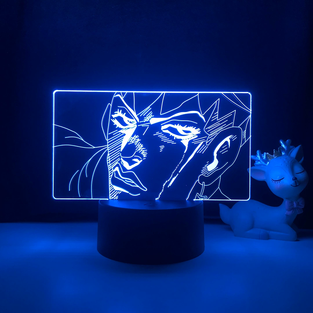 Jojo Bizarre Adventure 3D ночной светильник для спальни декоративный лампа
