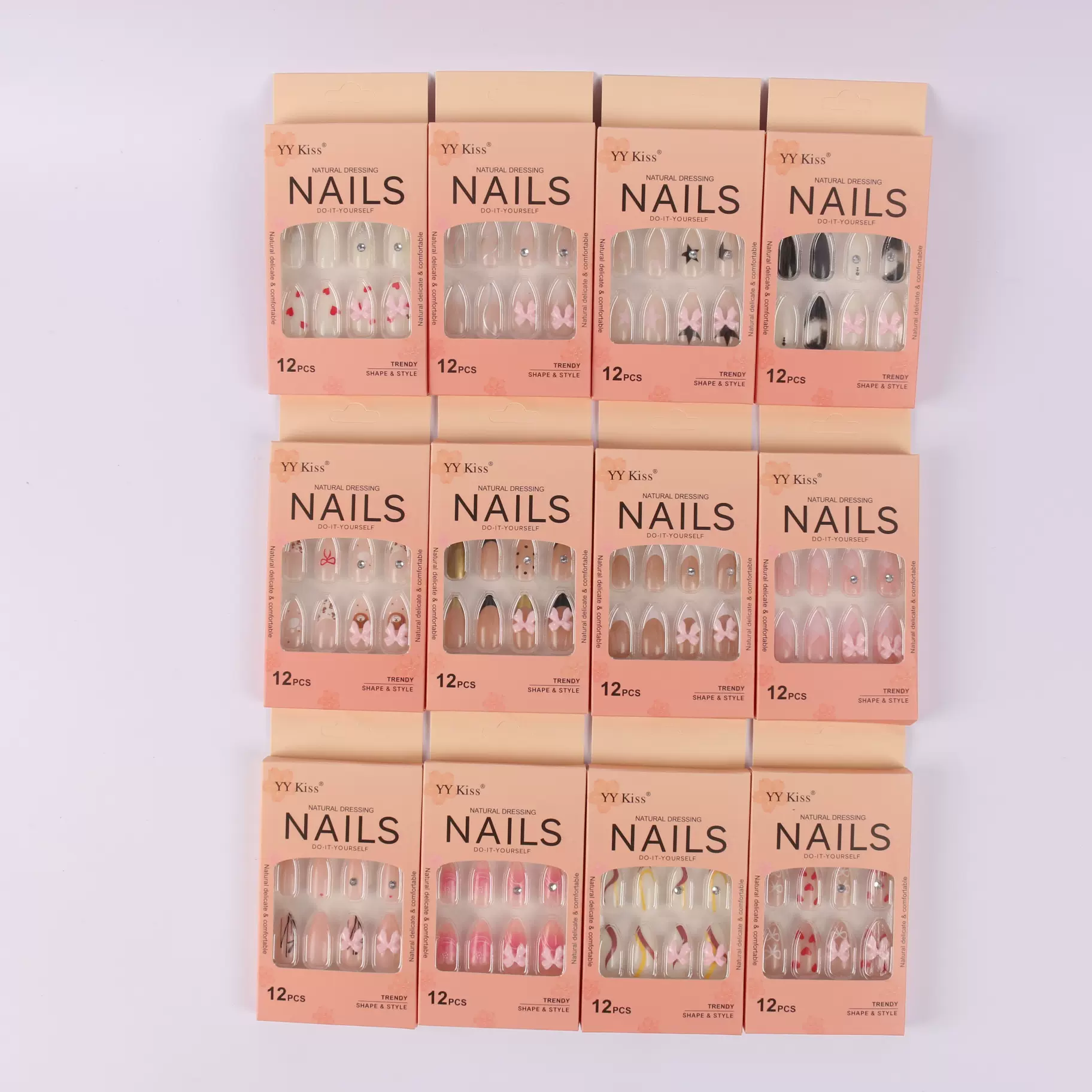 高级感穿戴甲厂家直销秋冬高端款多钻猫眼穿戴甲片