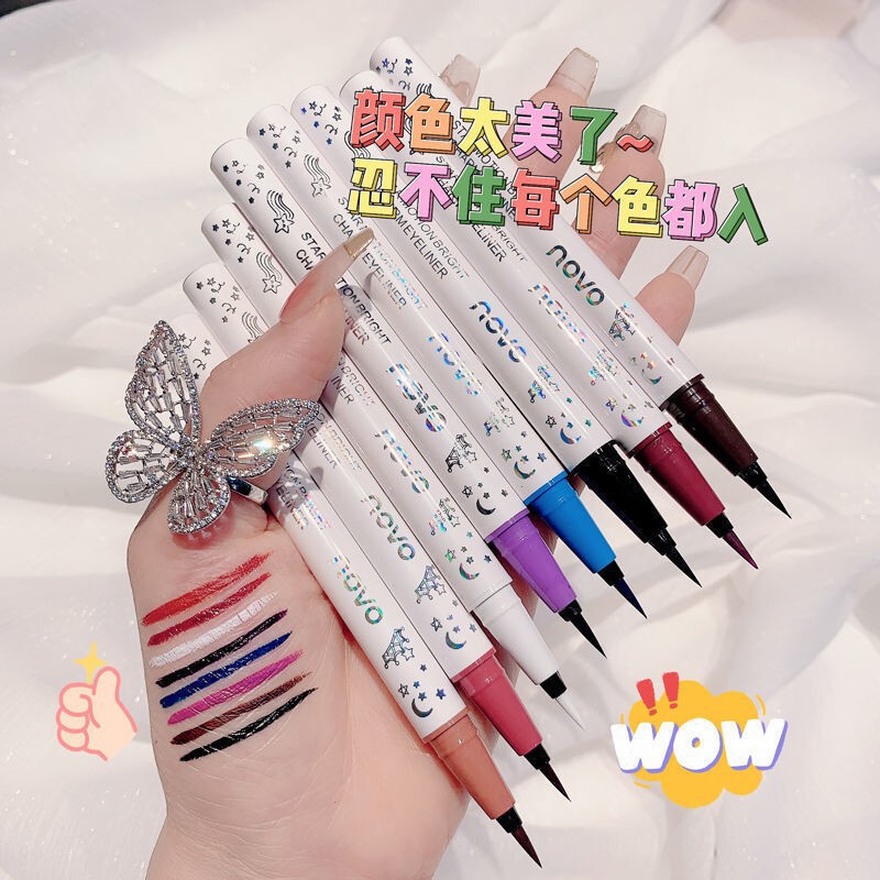 NOVO5375 casual color eyeliner extremely thin pen durable waterproof not easy to decolorization