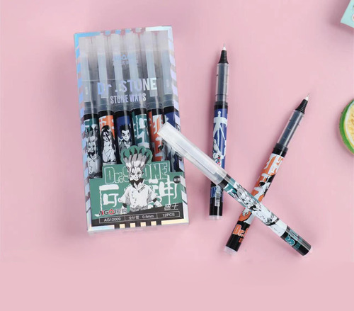 Large-capacity straight liquid ballpoint pen 0.5 needle tube gel pen water-based quick-drying signature pen student exam pen wholesale