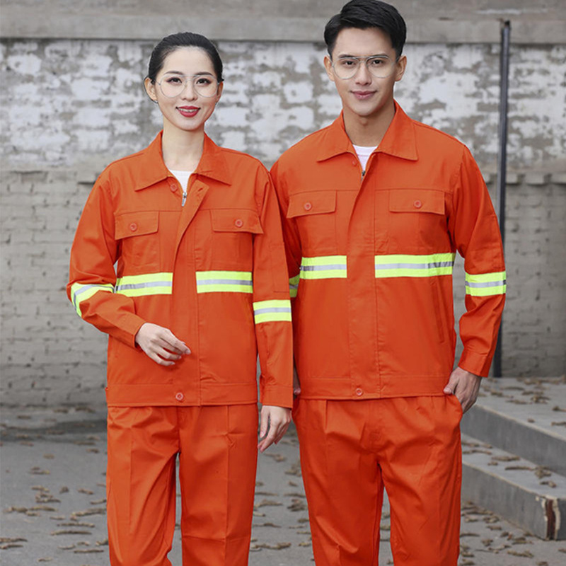 in stock cleaning workers labor protection clothing orange city sanitation work clothes road construction garden tooling uniform customization